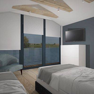 Zimmer für 2 Personen mit Blick auf den See
