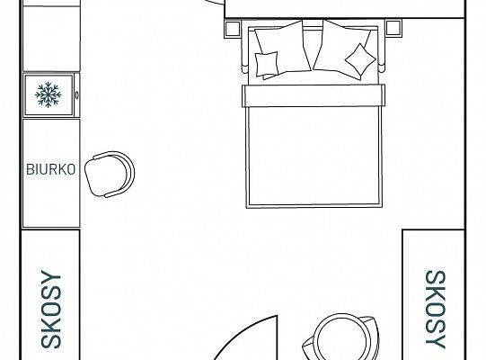 Zimmer für 2 Personen mit Balkon